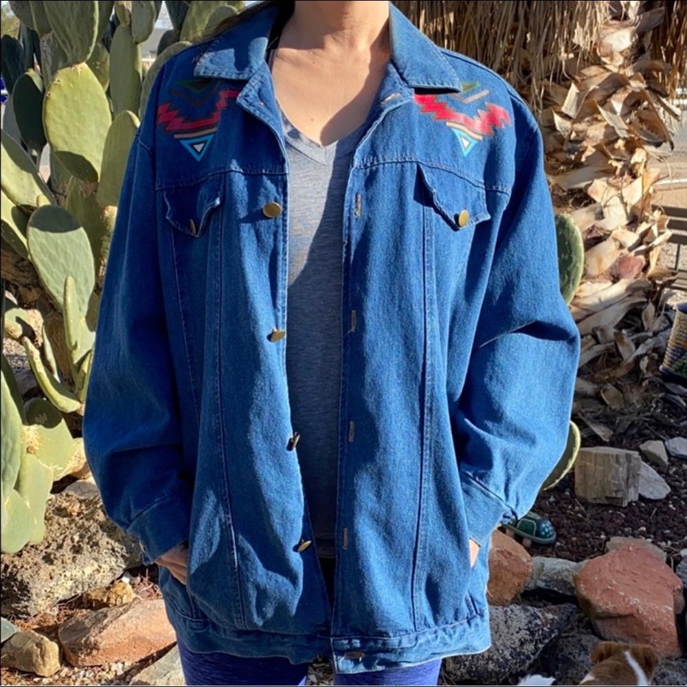 Vintage Aztec Jean jacket